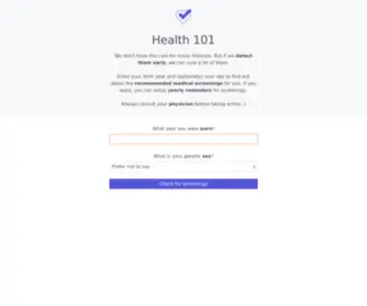 Health101.net(Health 101) Screenshot
