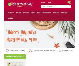 Health2000.co.nz(Natural Health Store) Screenshot