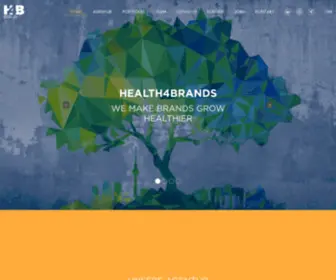 Health4Brands.de(We make brands grow healthier) Screenshot