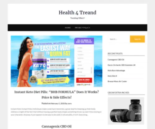 Health4Trend.com(Health 4 Treand) Screenshot