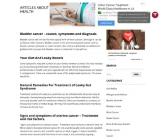 Healthabout.org(Health article) Screenshot