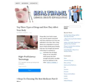 Healthadel.com(Health resources) Screenshot