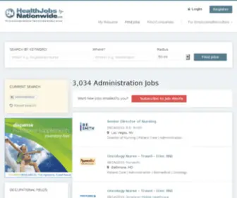 Healthadministrationnationwide.com(Healthcare Administration Jobs) Screenshot