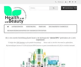 Healthandbeauty4ALL.nl(Health and Beauty 4 All) Screenshot