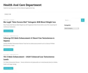 Healthandcaredepartment.com(Health And Care Department) Screenshot