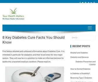 Healthandfitnesshelps.com(8 Key Diabetes Cure Facts You Should Know by Alexander Sennuga) Screenshot