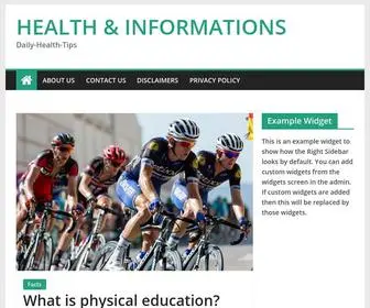 Healthandinformations.com(HEALTH & INFORMATIONS) Screenshot