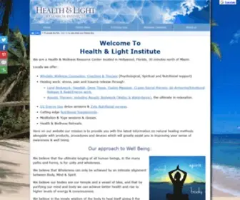 Healthandlight.com(Health & Light Institute) Screenshot