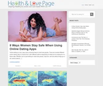 Healthandlovepage.com(Staying healthy & loved just got easier with us) Screenshot