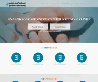 Healthandmedical.qa(Qatar Health & Medical Directory) Screenshot