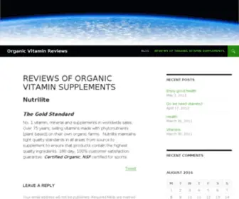 HealthandorganicVitamins.com Screenshot