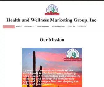 Healthandwellnessaz.com(Health and Wellness Marketing Group) Screenshot