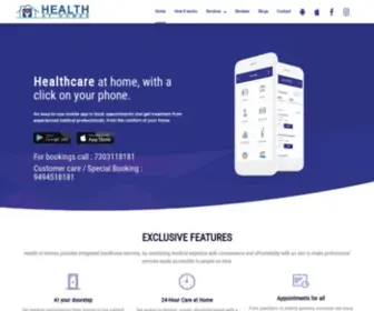 Healthathomes.com(Healthcare Services) Screenshot