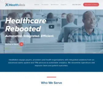 Healthaxis.com(HealthAxis Group) Screenshot
