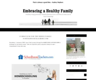 Healthbeautychildrenandfamily.com(Embracing a Healthy Family) Screenshot
