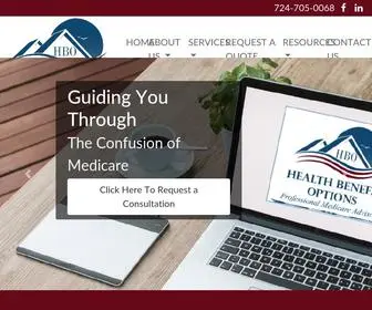 Healthbenefitoptions.net(Health Benefit Options) Screenshot