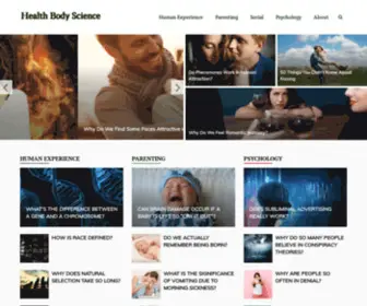 Healthbodyscience.com(The Science of Human Experiences) Screenshot