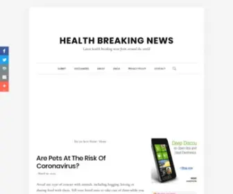 Healthbreakingnews.net(Health Breaking News) Screenshot