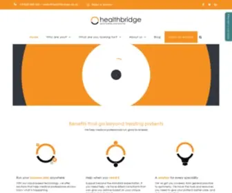 Healthbridge.co.za(Healthbridge provides cloud) Screenshot