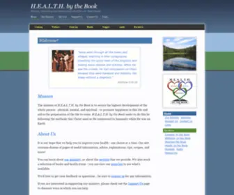 Healthbythebook.org(The mission of H.E.A.L.T.H. by the Book) Screenshot