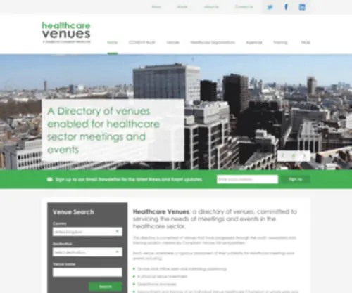 Healthcare-Venues.com(Healthcare Venues) Screenshot