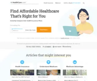 Healthcare.com(2024 Health Insurance Plans) Screenshot
