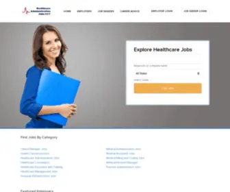 Healthcareadministrationjobs.net(Healthcare Administration Jobs) Screenshot