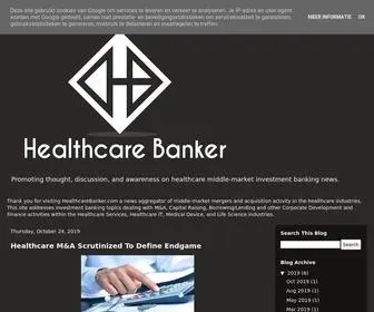 Healthcarebanker.com(Merger and Acquisition News) Screenshot