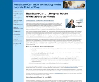 Healthcarecart.com(Computer Workstations & Carts atr Point of Care) Screenshot