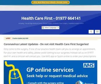 Healthcarefirst.co.uk(Health Care First) Screenshot