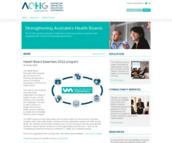 Healthcaregovernance.org.au(Australian Centre for Healthcare Governance) Screenshot