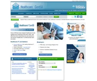 Healthcareitcentral.com(Healthcare IT Jobs) Screenshot