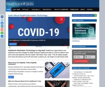 Healthcareitskills.com(Healthcare IT Skills) Screenshot