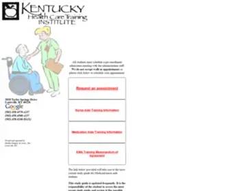 Healthcareky.com(KY Health Care Training Inst) Screenshot