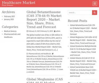 Healthcaremarketpr.com(Press Release) Screenshot