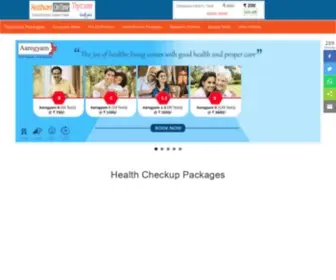 Healthcareontime.com(Book health checkup packages fulfilled by Thyrocare Aarogyam profile) Screenshot