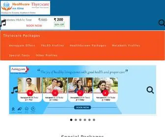 Healthcareontime.org(Thyrocare Special offers for this month) Screenshot