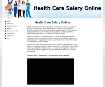 Healthcaresalaryonline.com(Health care salary online) Screenshot