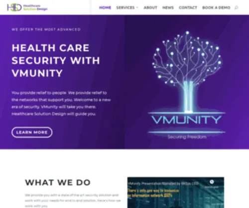 Healthcaresd.com(Healthcare Solution Designs Protects Your Hospital From Cyber Threats) Screenshot