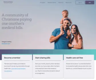Healthcaresharing.org Screenshot