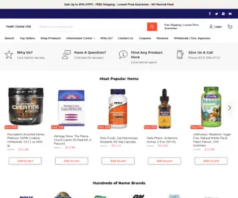 Healthcentralusa.com(Highest Quality Health and Dietary Supplements) Screenshot