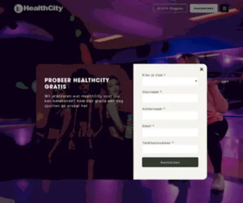 Healthcity.nl(Fitness bij HealthCity) Screenshot