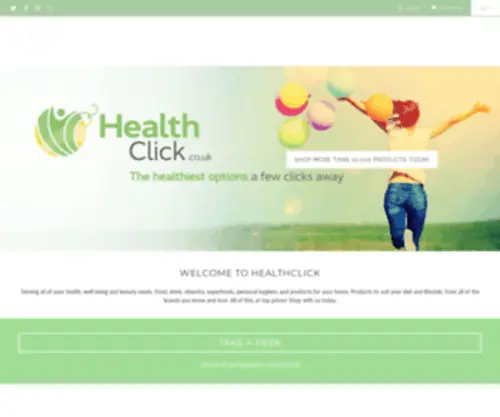 Healthclick.co.uk(The healthiest options) Screenshot