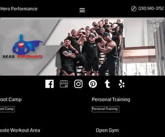 Healthclubhouston.com(Hero Performance Provides Personal Training in Houston) Screenshot