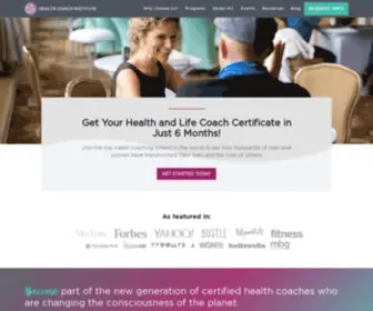 Healthcoachinstitute.com(Become a Certified Health Coach) Screenshot