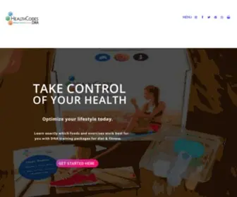 Healthcodesdna.com(DNA Health Testing Kits for Weight Loss & Fitness) Screenshot