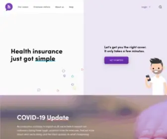 Health.com.au(Frank Health Insurance) Screenshot