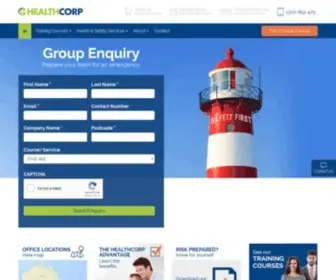 Healthcorp.com.au(Learn cpr with healthcorp) Screenshot