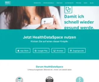 Healthdataspace.org(Damit ich schnell wieder gesund werde) Screenshot