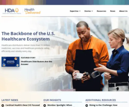 Healthdelivered.org(Healthcare Distribution Alliance) Screenshot